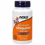 Ubiquinol Extra Strength 200 mg 60 Softgels By Now Foods