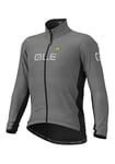Alé Cycling Men's Guscio Reflective Windproof Cycling Jacket, Grey, XXL