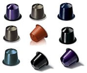 Classic Nespresso Assorted Coffee Machine Capsules Pods, Popular Selections, Various Flavours in Each Order (Extra Strong Blends, 100 Capsules)