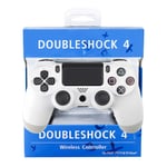 Wireless Controller for PS4 Joystick Gamepad Console PS Bluetooth Wireless USB-kabelverbinding for Playstation 4 with Dual Shock Touch Panel Audio Jack and Six-axis,WHITE
