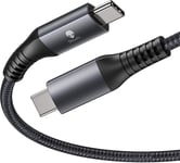 Cable Thunderbolt 3 (1,9 m), USB-IF TB3 USB 4.0 Cable tress¿¿ 100 W/20 V/5 A, 40 Gbit/s 5 K, compatible avec Mac Studio, Studio Display Thunderbolt 3, eGpu/SSD externe, M1 Macbok Air