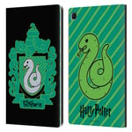 Head Case Designs Officially Licensed Harry Potter Slytherin Crest Deathly Hallows I Leather Book Wallet Case Cover Compatible With Samsung Galaxy Tab S6 Lite