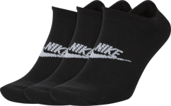 Nike No-show Socks Bomullsstrumpor Black/White Svart/vit unisex 42-46