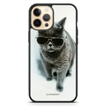 iPhone 12 Pro Max Skal - Katt Glasögon