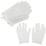 12pairs Cotton Working Safety Gloves Reusable Thin Dry Hand Mois