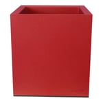 Urtepotte Riviera Rød Plastik Firkantet 40 x 40 cm