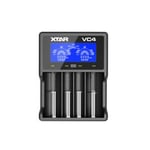 Xtar VC4 Batteriladdare för Li-ion 4 laddningskanaler 500 mA / 1000 mA