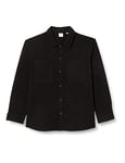 JACK&JONES PLUS Men's JOROLLIE Solid Shirt Jacket LS CBO PS, Black, 4XL