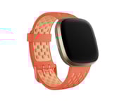 Fitbit Fb174sbcrpkl, Band, Smartwatch, Orange, Rosa, Fitbit, Sense & Versa 3, Gjuten Aluminium, Silikon