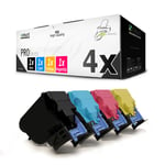 4x Ink Cartridges for Epson Workforce Al-C 300 Dn TN N Dtn C13S050747 CMYK