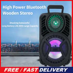 Karaoke With Mic Portable Bluetooth Speaker Party Lights  LED Light MP3 Outdoor