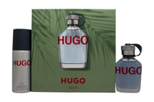 HUGO BOSS HUGO MAN GIFT SET 50ML EDT + 150ML DEODORANT SPRAY - MEN'S FOR HIM