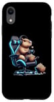 Coque pour iPhone XR Capybara Popcorn Animal Manette de jeu Casque Gamer