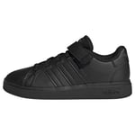 adidas Mixte enfant Grand Court Baskets, Core Black/Core Black/Grey Six, 38 2/3 EU