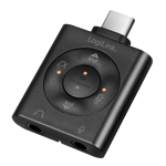 LOGILINK DAC USB-C til minijack hodetelefoner og mikrofon