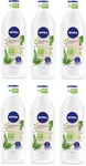 6X Nivea Natural Balance Organic Hemp Seed Oil Body Lotion 350Ml, for Dry Skin