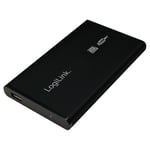 LogiLink Enclosure 2,5 inch S-ATA HDD USB 2.0 Alu - Boitier externe - 2.5" - SATA 1.5Gb/s - USB 2.0 - noir