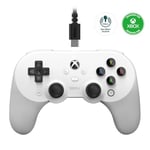 8Bitdo Pro 2 Wired Controller for Xbox, Hall Effect Joystick Update, 3.5mm Audio Jack, Compatible with Xbox Series X|S, Xbox One, Windows 10/11 - Officially Licensed (White)