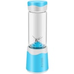 Portable Juice Blender Usb Juicer Cup Mixeur De Fruits Multifonctions MÉLangeur à Six Lames Smoothies-Bleu