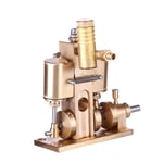 deguojilvxingshe Model Steam Engine Kits for Adults, Mini Pure Copper Steam Engine Model for Ship Model (8.5*6.7*7.9CM)