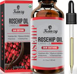 Kanzy Rosehip Oil for Face 120Ml Rosehip Oil Organic Cold Pressed Rose Hip Oil f