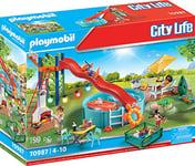 Playmobil 70987 City Life Modern House Pool Party, fun imaginative role play, playset suitable for children ages 4+
