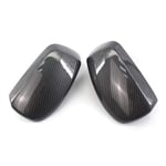 NCUIXZH Carbon fiber reversing mirror housing rearview mirror housings,For BMW 5 Series E60 E61 E63 E64 2004-2008 51167078359 5116707836-Black