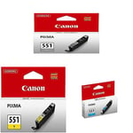Canon Cli551 Ink Cartridge - Grey Cli551 Ink Cartridge - Yellow CLI551C Ink Cartridge - Blue