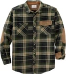 Legendary Whitetails Men's Standard Harbor Heavyweight Flannel Shirt, Mallard Plaid, Large