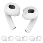 AHASTYLE Apple AirPods 3 silikonskydd, 3 par - Vit