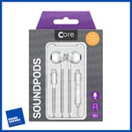 Core SoundPods Earphones Type USB-C White Built In MIC NEW SEALED UK