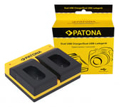 Patona Dual Lader for Panasonic DMW-BLK22 DC-S5 G9 GH5 GH5S 15060191697 (Kan sendes i brev)