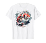lucky Japanese koi fish carp lover Asian goldfish art T-Shirt