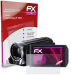 atFoliX Glass Protector for Canon Legria (Vixia) HF R306 9H Hybrid-Glass