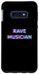 Coque pour Galaxy S10e Rave Musician Techno EDM Music Maker Festival Composer Raver