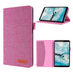 Lenovo Tab M7 cloth theme leather case - Pink