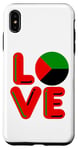 Coque pour iPhone XS Max LOVE – Drapeau Martinique (rouge, noir et vert)