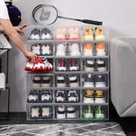 BOX hopfällbara förvaringslådor för skor med dörr - Set 6 st.