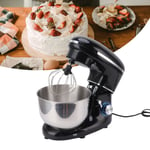 Black Electric Stand Mixer 8 Speed 6.5L Stainless Steel Bowl Countertop Food