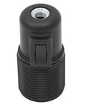 Lamphållare E27 vipp brytare gäng svart TP