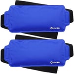 2 x Gel Ice Packs for Sport Injuries Hot Cold Compress Pack Reusable Flexible P