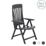 Blanes Reclining Garden Chairs Pack of 2