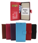 New Standcase Wallet Nokia C2 2nd Edition (Svart)