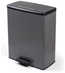 Curver 65Litre Deco Pedal Bin - Cool Grey