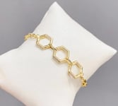 Celine Estelle Guldarmband med 14K förgyllning med cubic zirconia stenar