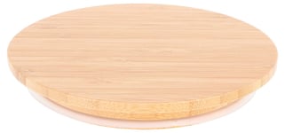 Clas Ohlson Bambulock, matlåda glas rund