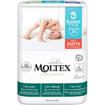 Moltex Pure & Nature Junior Size 5 buksebleer til engangsbrug 9-14 kg 20 stk.