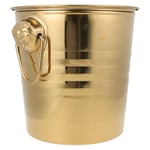 ABOOFAN 3L Stainless Steel Ice Bucket Wine Bucket Champagne Bucket Keeps Ice Frozen for Ice Drinks Beverage Chiller Parties (Golden)