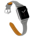 OULUCCI Strap Compatible for Apple Watch Strap 38mm 40mm 41mm,42mm 44mm 45mm.Many Colours of Top Grain Leather Band Replacement Strap Compatible with iWatch Series 7/6/5/4/3/2/1/SE