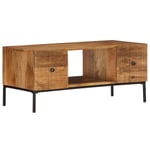 Solid Mango Wood Coffee Table 90cm Living Room Tea Side End Stand Desk vidaXL